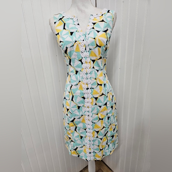 Umbrella Patterned Sleeveless Dress Crown And Ivy 4 - Picture 1 of 4